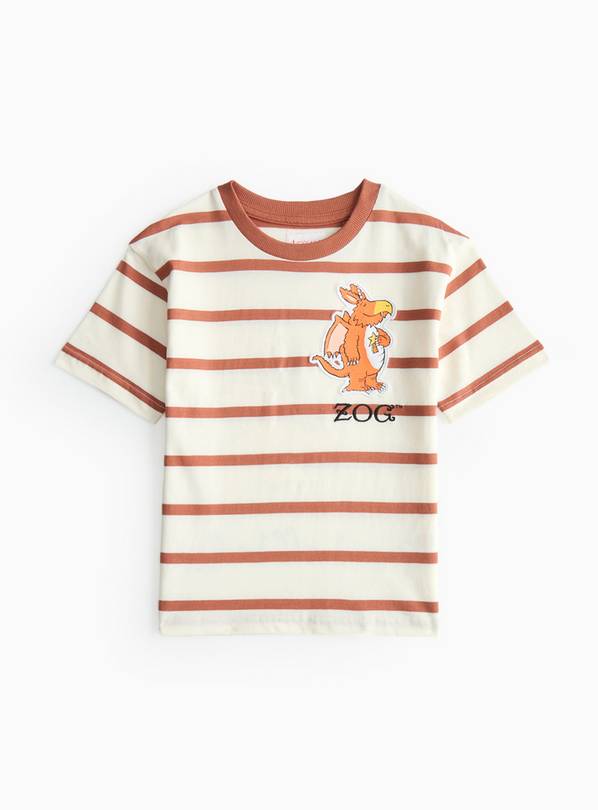 Zog Character Print Striped T-Shirt 1-2 years
